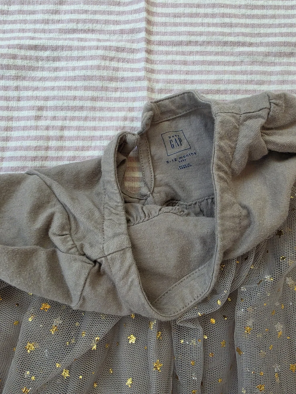 Baby Gap Star Tulle Dress with Sparkle Skirt 6-12M